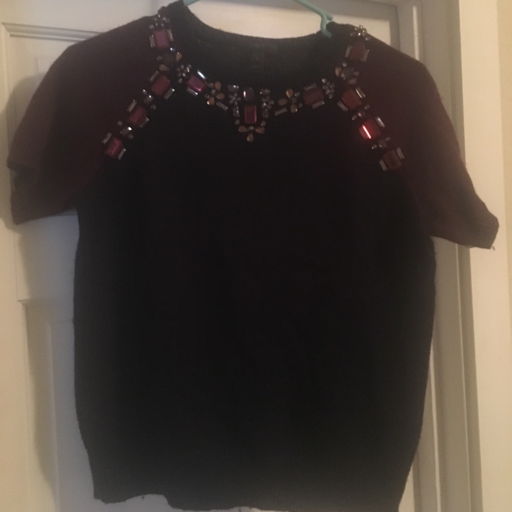 J.crew collection short sleeves wool sweater.